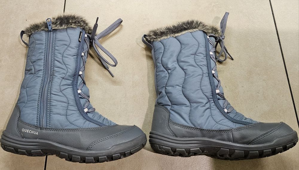 Buty zimowe ocieplane Quechua Decathlon rozmiar 37