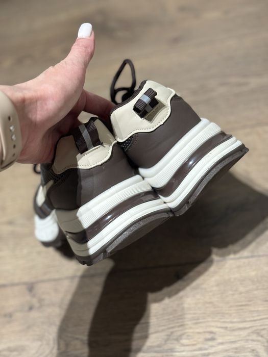 Кроссівки nike коричневі шкіра