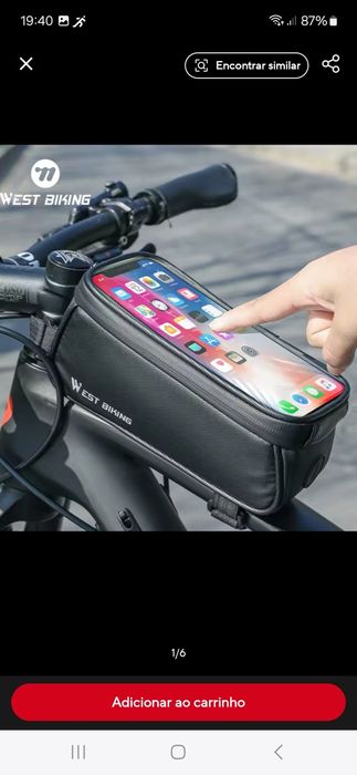 Bolsa telemovel para bicicleta -  nova