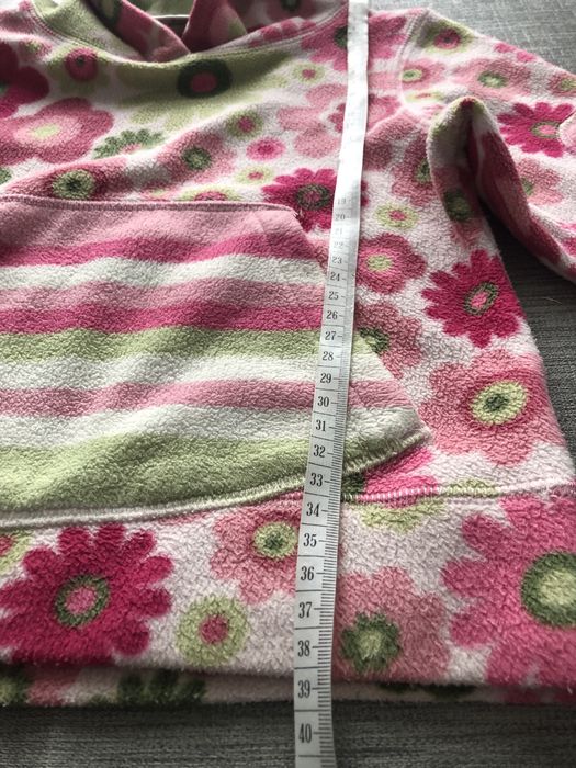 Bluza polarowa kwiaty r.98