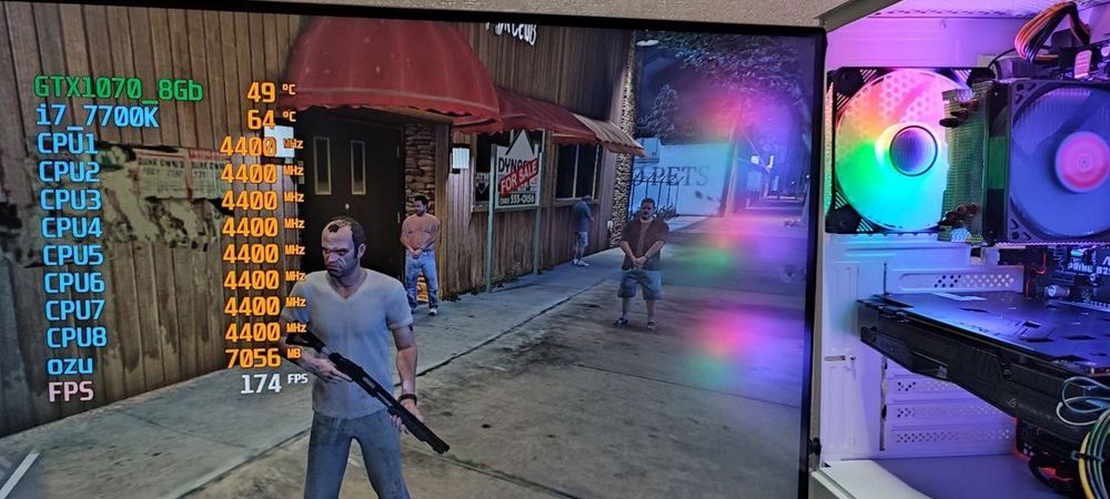 Игровой ПК i7_7700K DDR4 cs2 rust pubg gtaV fs BMG dota wot fifa