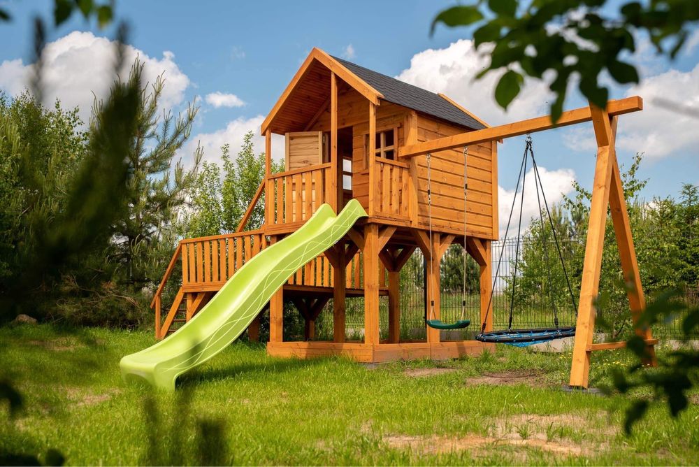 Plac Zabaw dla dzieci Domek ogrodowy Huśtawka