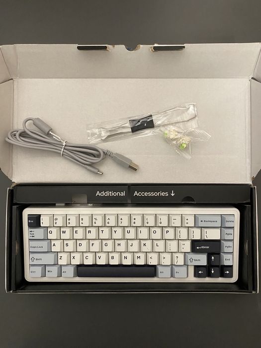 НОВА! Клавіатура Aula F65 White-Blue