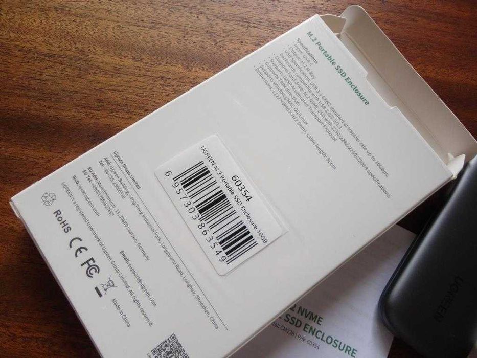 Caixa externa disco SSD M.2 NVME Ugreen