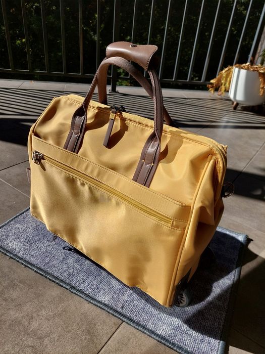 Parfois torba walizka podróżna musztardowa żółta wielofunkcyjna nowa bez metki Stan idealny
