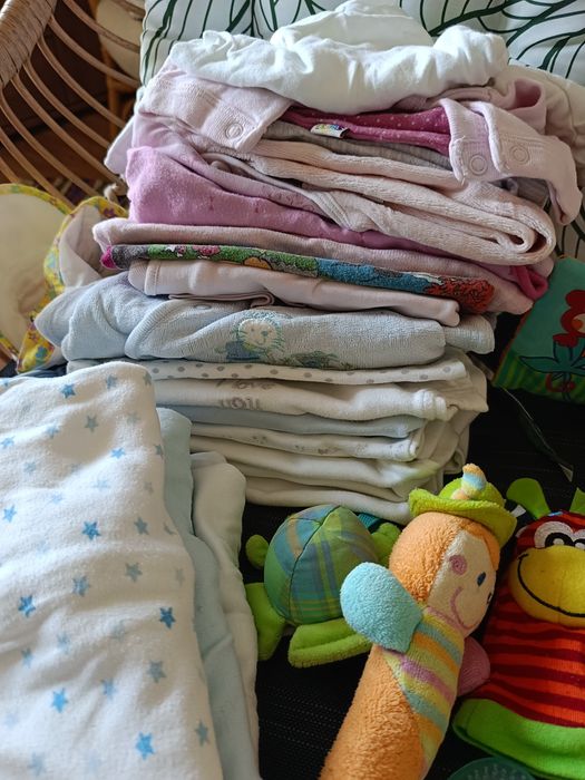 Ciuszki niemowlęce 1-4 m-c duża paczka