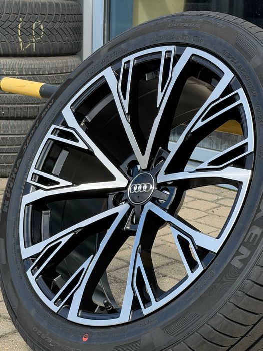 Nowe koła 22 cale Audi Q7 SQ7 czarno srebrne ramienne