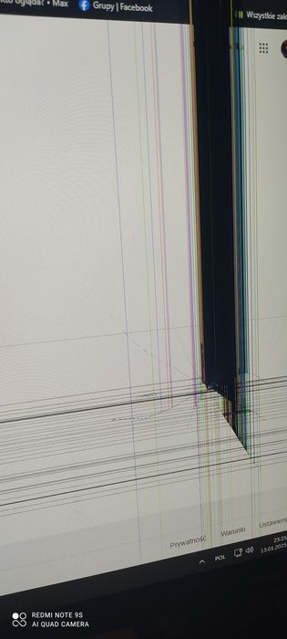 Monitor Samsung 24" T37F LED uszkodzony. Działa!