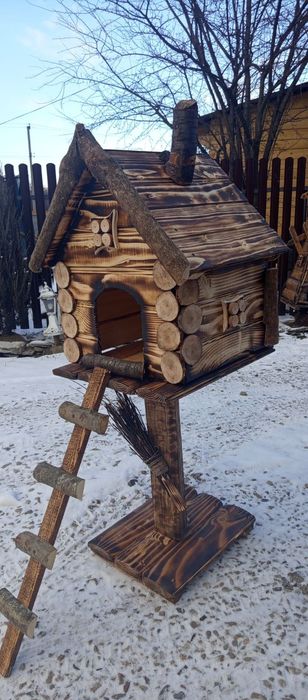 Дерев'яні хатинки-будки для саду та котиків. БЕЗКОШТОВНА ДОСТАВКА