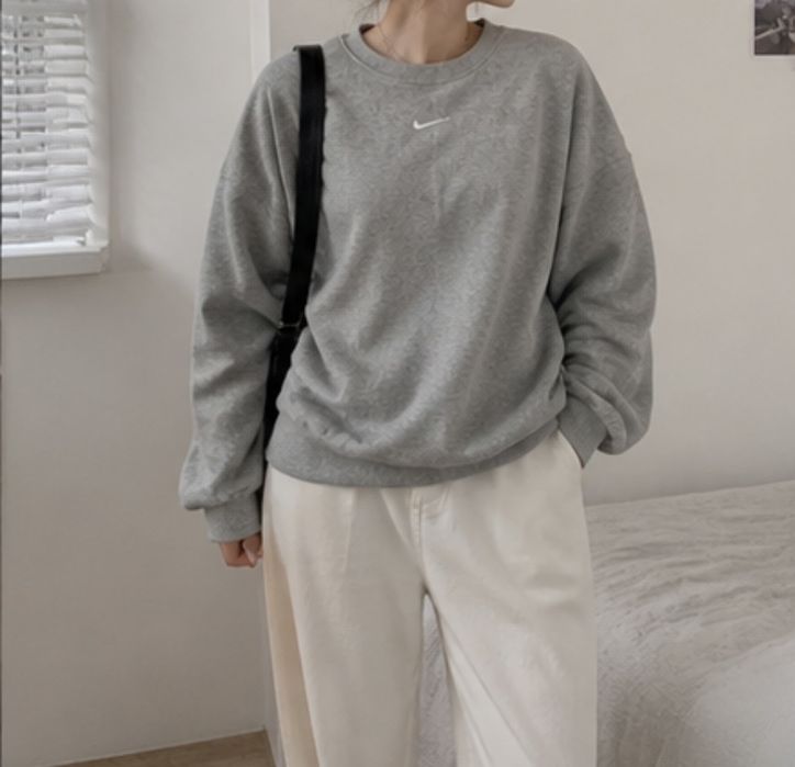 bluza szara  nike oversized