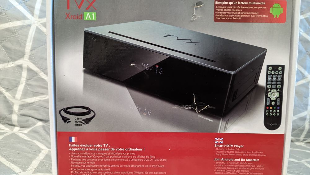 Media Player TViX Xroid A1    Smart HDTV em estado  novo
