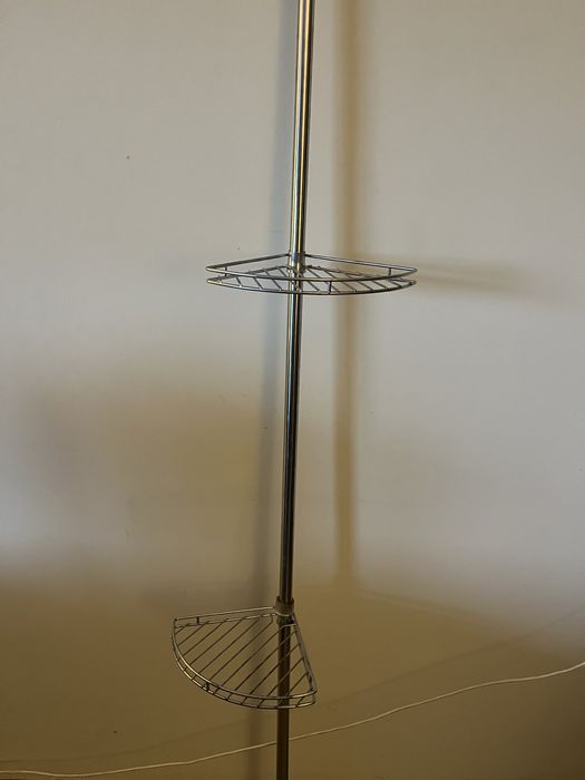 Estante de canto para chuveiro 4 prateleiras extensível até 275cm