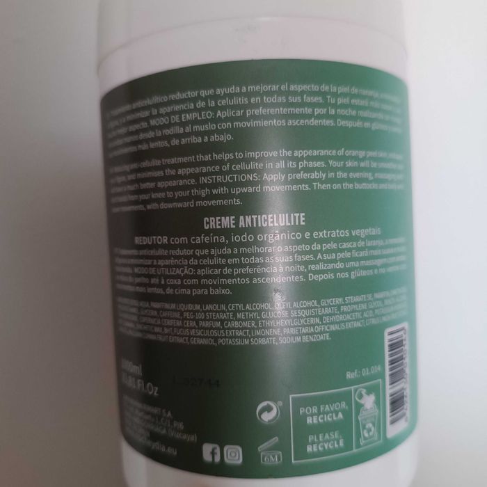 Creme de massagem anti-celulite