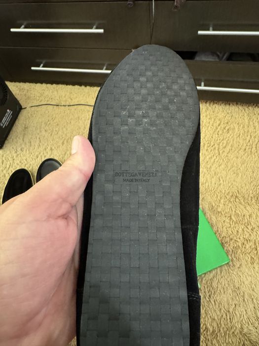 Bottega veneta замшевые лоферы на тонкой подошве мужские Италия