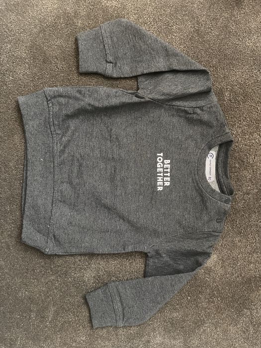 Bluza niemowlęca bluzka r. 80 siwa szara dziecięca