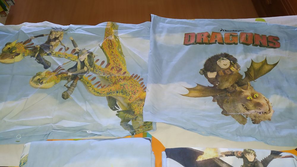 Conjunto dragons capa de edredom+ lençol+ 2 fronhas