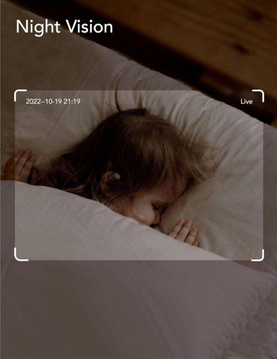 Відеоняня. Домашня камера відеонагляду Nooie WiFi 2K. Колір - кремовий.