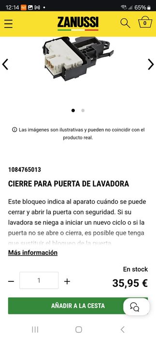 Cierre portal lavadora roupa