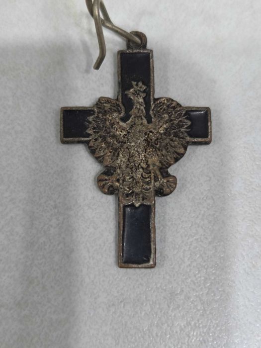 Krzyż Biżuteria patriotyczna XIXw, orzeł