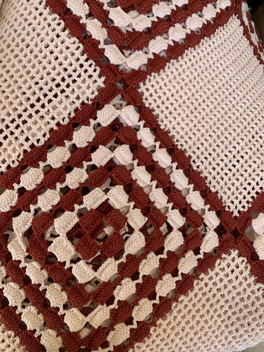 Colcha em crochet
