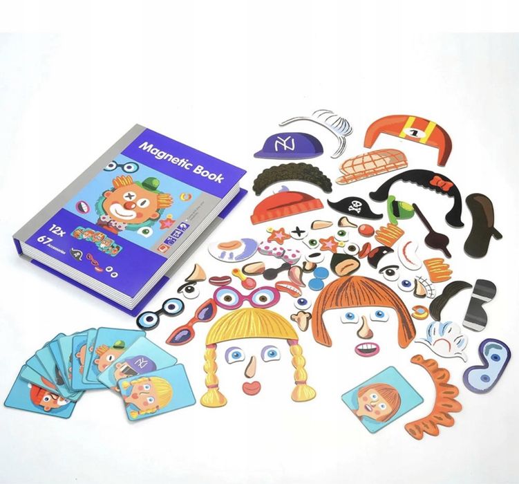 Puzzle magnetyczne układanka tablica magnesy