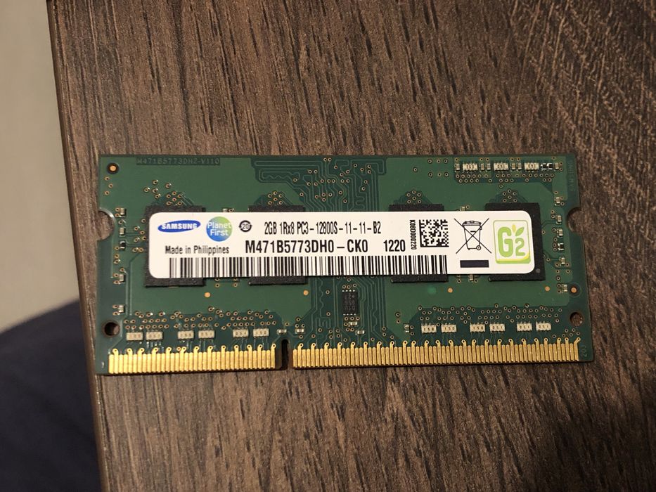 Memória RAM DDR3 2GB Samsung PC3 12800s CL1164738567224962120
