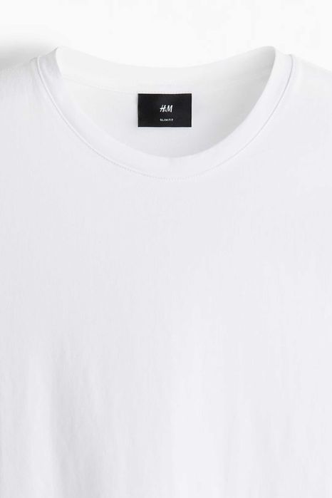 Футболка H&M Premium из хлопка пима, Slim Fit!