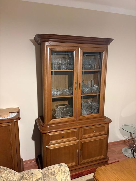 Zestaw mebli dębowych do salonu