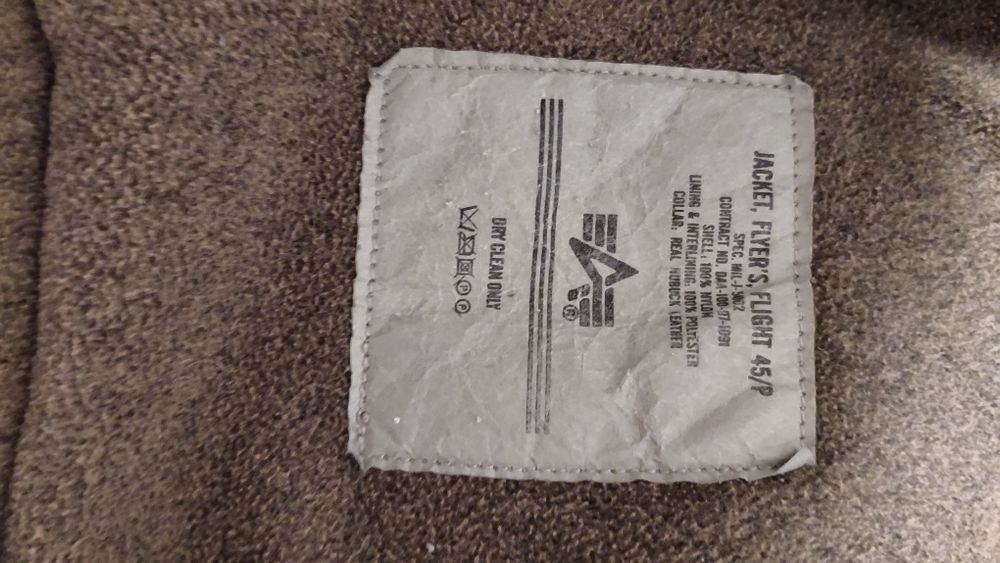 Alpha Industries Breitling Made in USA kurtka wojskowa CWU45 Unikat!