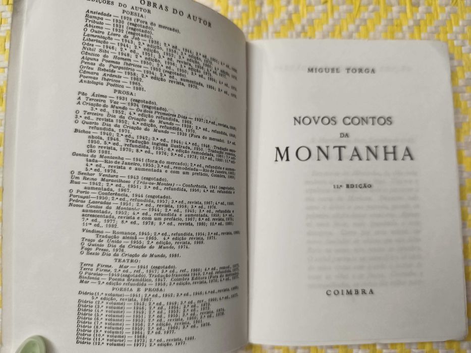 Novos Contos da Montanha
Miguel Torga