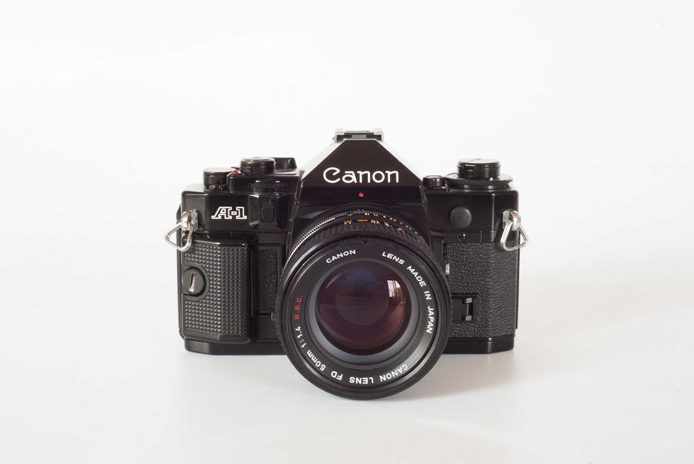 Canon A-1 + Canon 50 mm 1.4 FD