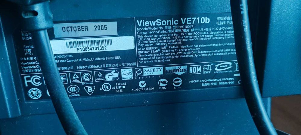 Монітор ViewSonic VE710b