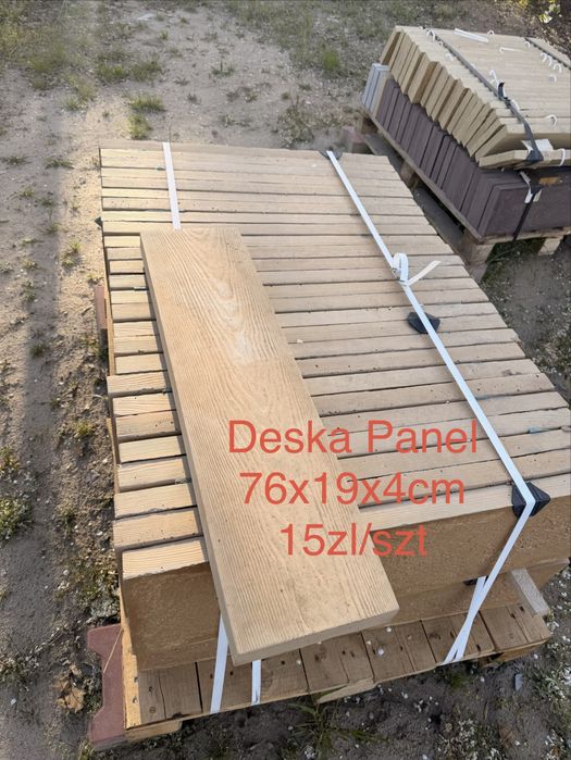Płyta chodnikowa - Imitacja deski - BETON