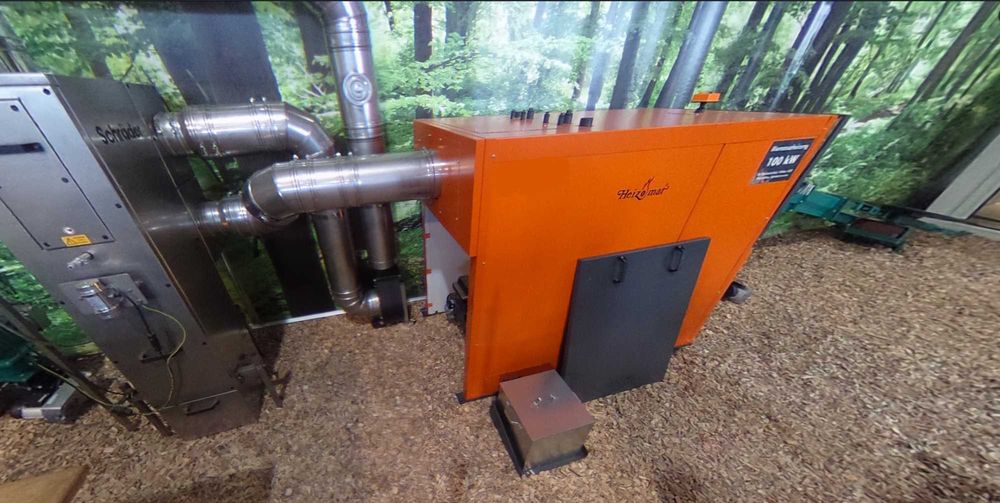 HEIZOMAT Piec na Trociny Zrębki Owies Pestka Wióra inne Biomasy 60 kw