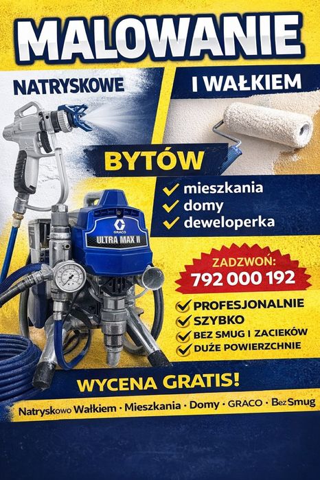 Malowanie natryskowe i wałkiem | Elewacje | GRACO | Szybkie terminy