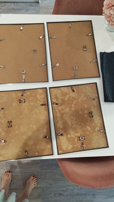 4 molduras 41x31cm alumínio