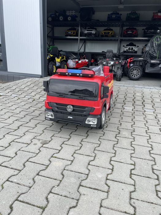 Auto Na Akumulator Straż Pożarna Akumulator 12V 10Ah Czerwony