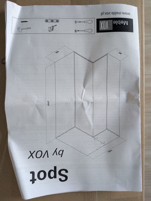 Szafa narożna VOX