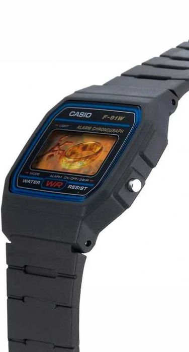 Casio F91W Modificado – Edição Senhor dos Anéis, Novo