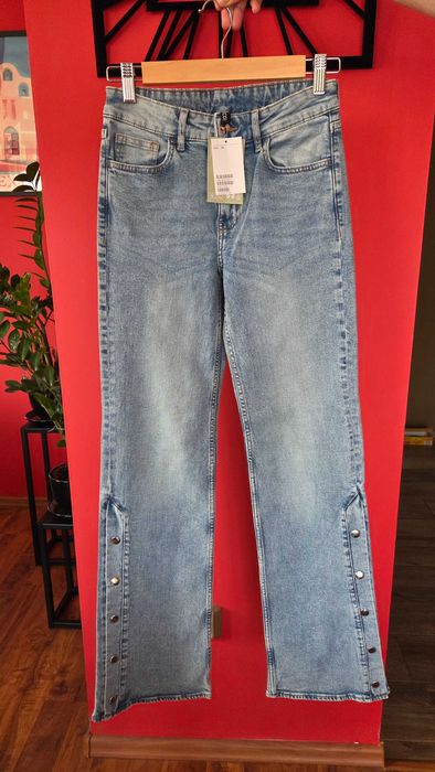 Jeansy H&M , flare. Nowe, modne, rozmiar 34