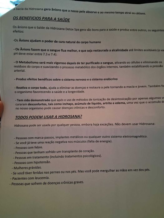 Hidrosana spa detox - Hidromassagem de pés