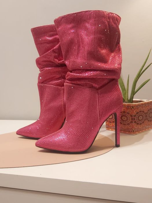 Kozaki cyrkonie glamour 38 24.5cm