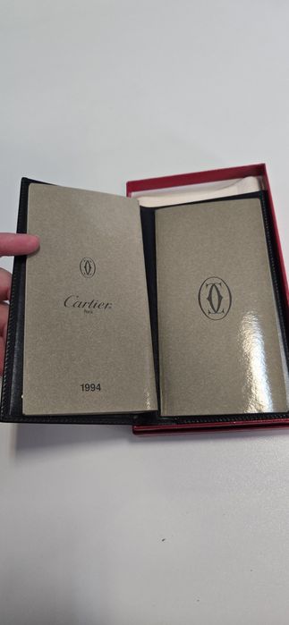 * Cartier * Pasha - skórzane etui / organizer / kalendarz - NOWE