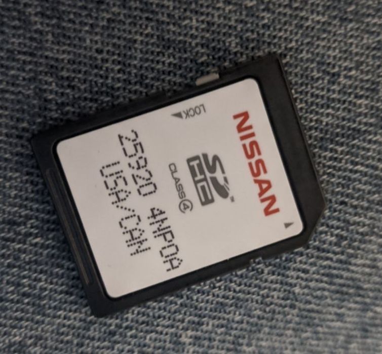 SD карта навигации Nissan Leaf SV 2016 30 kW  USA