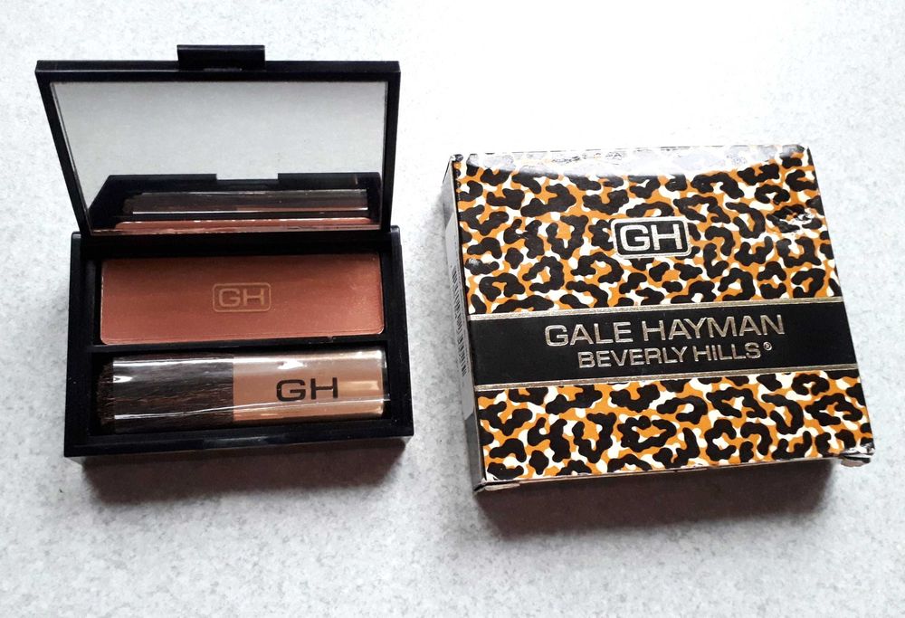 nowy róż Gale Hayman Beverly Hills California Bronze zestaw lusterko