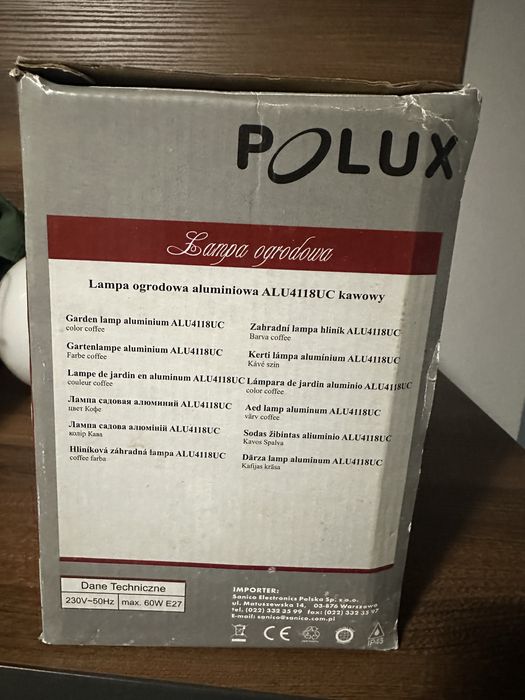 Lampa ogrodowa polux