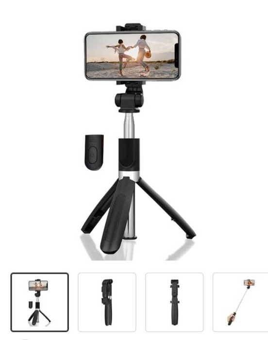 Uchwyt selfie MEDIA-TECH MT5542 Czarno-srebrny