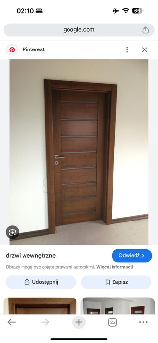 Drzwi wewnetrzne drewniane sosnowe jesionowe debowe
