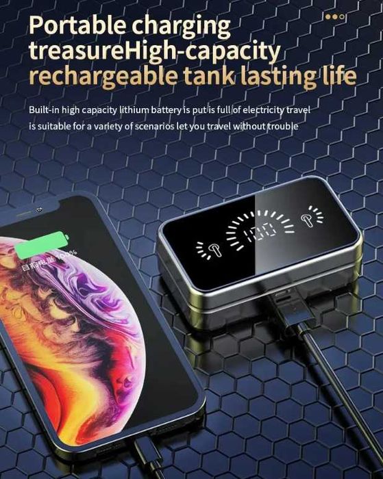 Fones com Com Power Bank63824717057921124