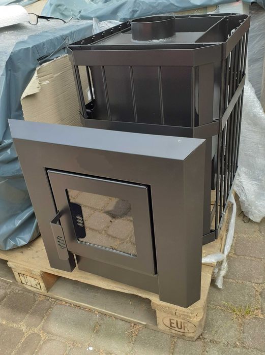 Tunelowy uniwersalny piec do sauny opalany drewnem  do 26 m3 korpus8mm